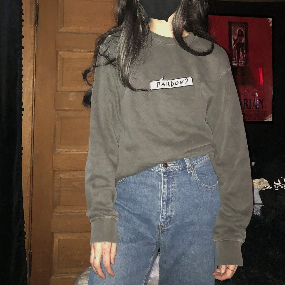 Kurtistown - Kurtis Conner "Pardon?" Design Crewneck - Unisex Size S